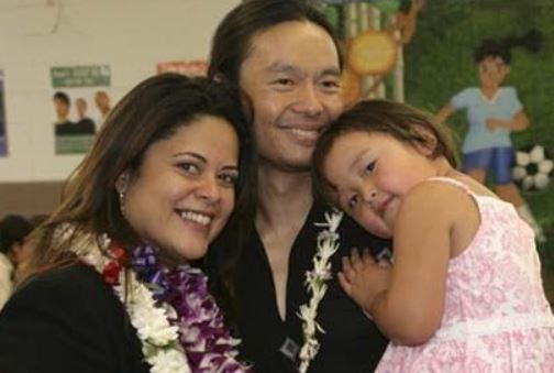 Suhaila Ng with her parents